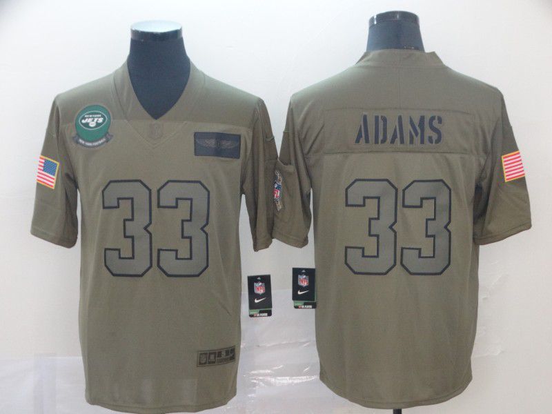 Men New York Jets #33 Adams Nike Camo 2019 Salute to Service Limited NFL Jerseys->oakland raiders->NFL Jersey
